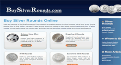 Desktop Screenshot of buysilverrounds.com